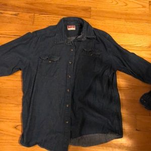 Denim work shirt